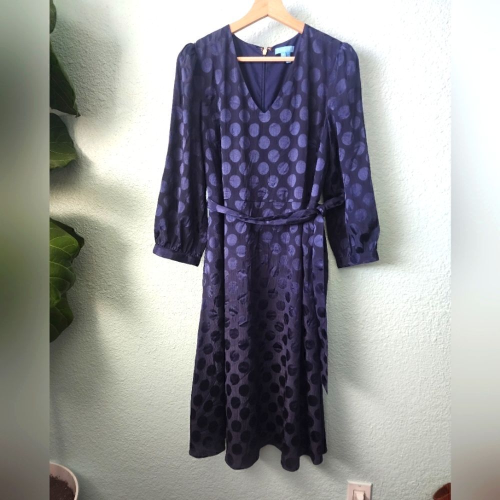 Draper James polka-dot side pockets midi dress